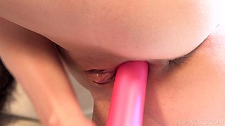 Arian Mesmerizes with Petite Brunette Solo Toy Passion