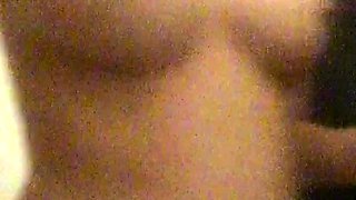 Cute amateur brunette naughty in solo jerking show on camera
