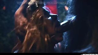 Futa Minotaur Hardcore Fuck - Ava Amira Tied Up & Swallowing Monster Cum