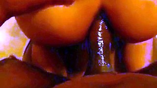 Interracial anal creampie with Asian amateur and Black male.