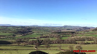 British MILF with huge tits takes on multiple cocks to seal the deal