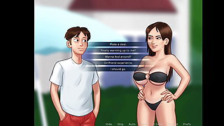 Summertime Saga - Step Sis Fun Time with Step Bro At Pool - animated Porn