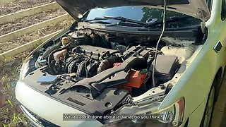 Lost Nympho Teen Cheats on BF with Stranger - Deep Throat & Doggystyle in Car - 4K