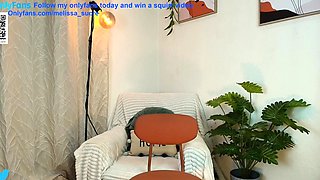 Chubby Brunette Big Boobs Dildo Masturbation