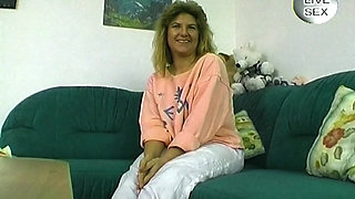 Blonde Amateur Rides Dildo Hard in Shower