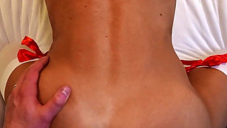 Shredded Fitness Girl Makes Him Cum Three Times