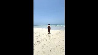 Mary Frost Big Tits Beach Masturbation - Nude MILF Solo Outdoor 4K