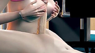 Big Boobs Office Slut Chiyoko 3D Hentai Animation Titfuck POV Standing Handjob for Big Dick, and Deepthroat Mouth Cumshot