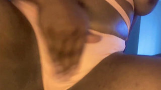 Rubbing My Pussy Threw My Knickers Squirting Orgasms