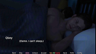 Stepmom Shares Bed and Relieves Stepson with a Handjob