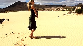 Blonde Teen Orgy in the beach