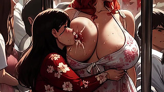 Lactaing Milfs Can't Contain All That Milk!