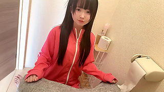 KAWAII Japanese Step Sister's Morning Toilet Blowjob Sex Session