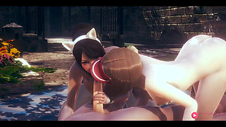 Threesome Hentai 2 Girls 1 Boy