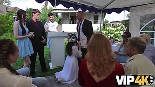 Hot Brunette Bride Sofia Lee Public Anal Sex Outdoor Wedding Group Fuck HD 1080p