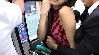 Shy Japanese Babes Fucked on The Bus