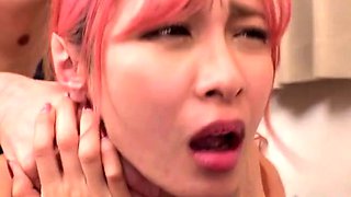 Asian schoolgirl enjoy group sex