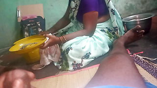 Big boobs aunty handjob village boy cock