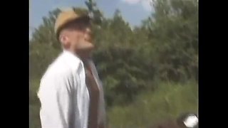 Huge Natural Tits MILF Outdoor Fuck with Big Cock