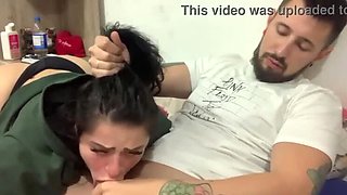 Filling the Submissive Slut's Mouth: I Commanded the Whore to Suck Until Dry
