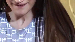 Super Slim and Sexy Babe Playing with a Thick Dick