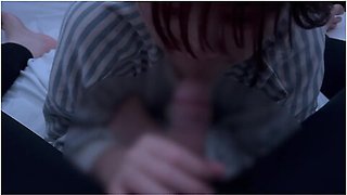 Erotic Girlfriend With Cock In Her Cheeks Even When Shes Riding On Her Face