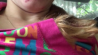 Risky Masturbation and Cum in the Car