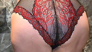 60 Years Old BBW Mature Grandma in Luxury Bathroom, Fat Ass, Big Boobs and Juicy Pussy.