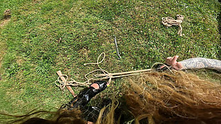 POV - Predicament - Endurance - Dominatrix Fucks Her Slave’s Strap-on While His Cock Is Locked (219)