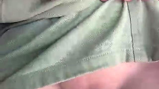 Public pussy fingering orgasm