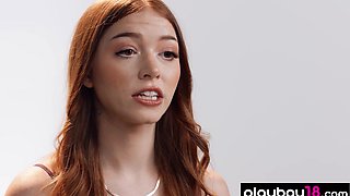 Energetic teen pleasured her juicy pussy