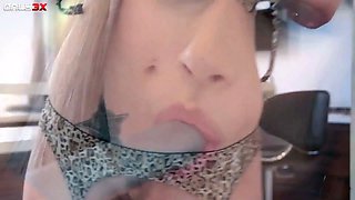 Irresistible Tori Black in her sexy underwear fell in enjoy with her sex toy