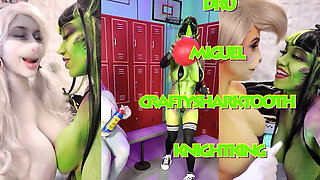 Jerk off for Cartoon Cosplay! Space Jam Parody