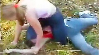 Russian forest catfight