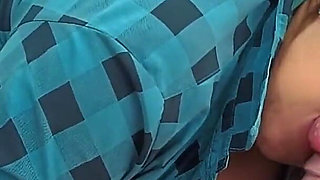 Bisexual Wife of My Roommate Makes Me Cum on Her Big Tits While Her Partner Is Away