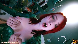 Molly Redwolf's Redhead Passion Ignites Steamy Shower Anal Bliss