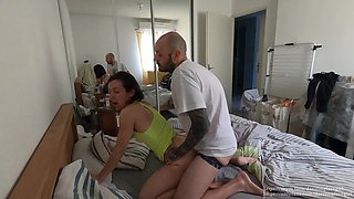French couple swaps anal toys and has a steamy sex session