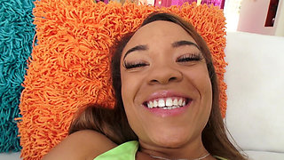 Solo masturbation from lustful young Jamie Marleigh