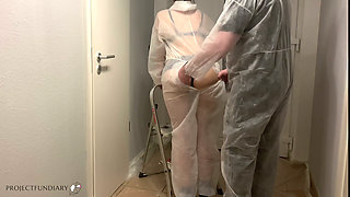 Neighbor takes advantage of housewife