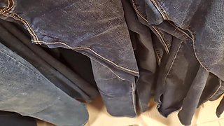 Your Italian Stepmom's Super Hairy Pussy in the Clothing Store