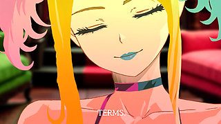 HARLEY QUINN SUCKS JOKER'S HUGE COCK DURING THERAPY. HENTAI ANIMATION