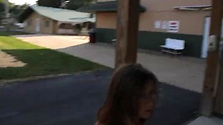 Candi Annie Gets Banged on a Campground Sex Swing