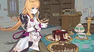Genshin Impact- Escoffier's Sweet Cake and Lustful Sex - 3D Hentai Animation