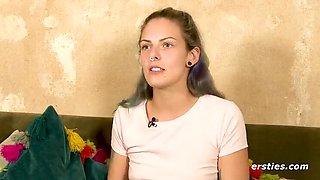 German Amateur Josi Masturbates with Vibrator - Solo Fingering & Wet Pussy Close-Up