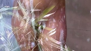 Amateur striptease and Solo masturbation