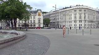 Amateur french guy public jerking