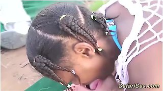 Wild Outdoor African Fuck Party