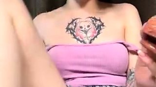 Sandra Lamp Intense Upskirt Anal Dildo Riding