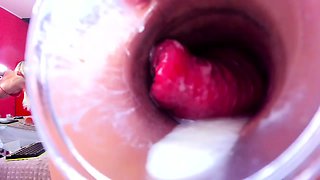 Amateur Big Boobs jerks Big Dick