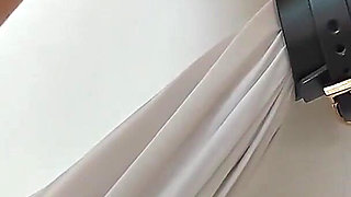 Tie My Girlfriend Wearing a Wig to the Wall and Tickle Her